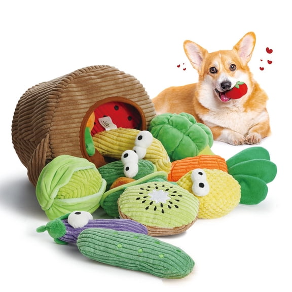 Dog Toy Variety Pack 15 Pcs, Crinkle Squeaky Plush Toys for Small to Medium Dogs, Fun Birthday Gifts for Puppies, Interactive Stuffed Chew Toys for Boredom Relief