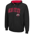 thumbnail image 2 of Men's Colosseum Black Ohio State Buckeyes Arch & Logo 3.0 Full-Zip Hoodie, 2 of 3
