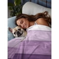 thumbnail image 3 of Purple Ombre Flat Sheets Only Twin XL Size, Soft Breathable Bed Top Sheets for Mattress, Farmhouse Vintage Wooden Striped Luxury Bedding Flat Sheets for Home Hotel Bedroom Bed Protection, 3 of 9