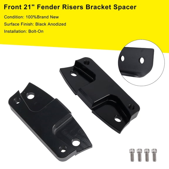 Front 21" Fender Risers Bracket Spacer For touring Electra Street Glide 2014 