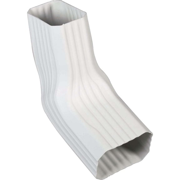 Amerimax Home Products Gutter Elbow Vinyl Type A/B - Durable - 1 Pack, White
