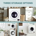 thumbnail image 5 of Simzlife 2.6 Cu. ft Compact Laundry Dryer Clothes Dryers with Four Drying Models, 23.6 in W, 27 in H, 5 of 7