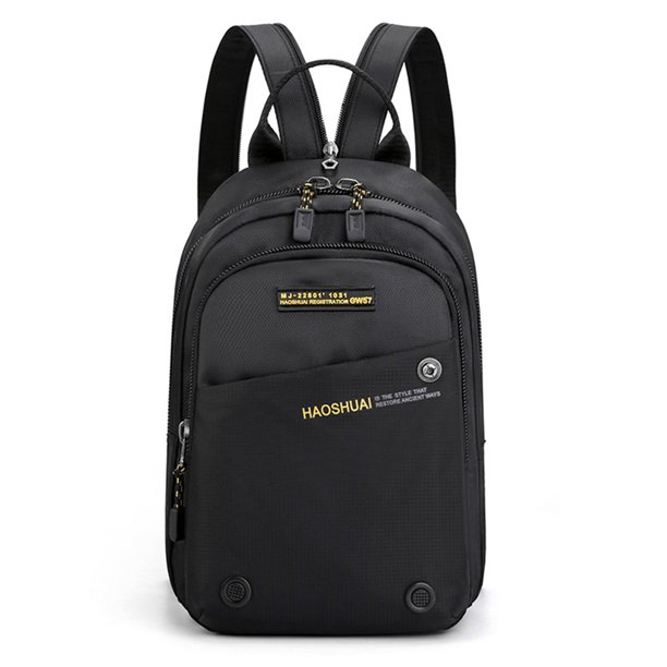 Mochila de nailon ajustable para hombre, para senderismo, montañismo (negro) Tmvgtek Para Estrenar