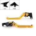 thumbnail image 1 of Long Brake Clutch Levers For Yamaha YZF 1000 R1 1999-2001 Gold, 1 of 1