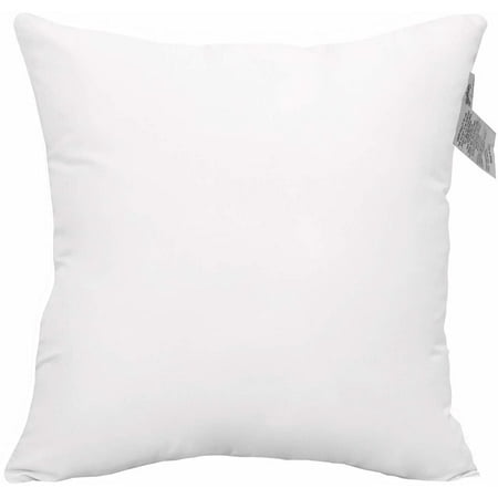 

ACCENTHOME 16x16 Pillow Inserts (Pack of 2) Hypoallergenic Throw Pillows Forms | White Square Throw Pillow Insert | Decorative Sham Stuffer Cushion Filler for Sofa Couch Bed & Living Room Decor