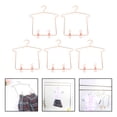 thumbnail image 1 of 5 Pieces Metal Dolls Clothes Hanger Coat Rack Pretend Golden, 1 of 10