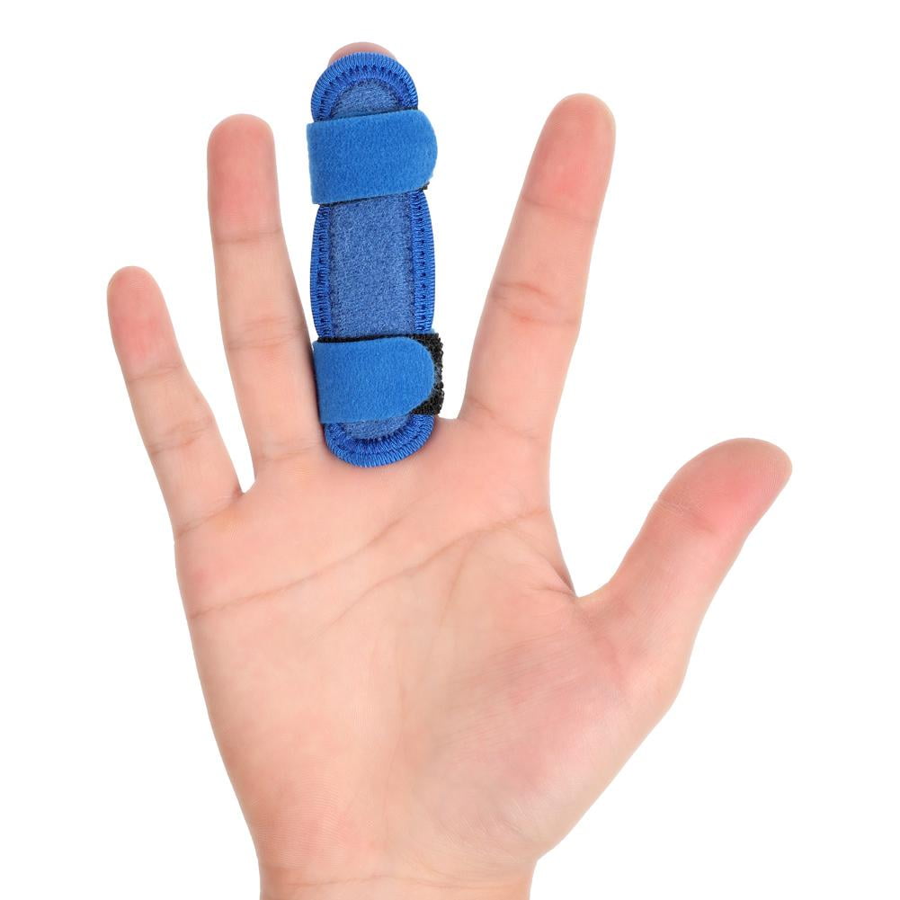 Herwey New Trigger Finger Splint Blue Finger Protector with Steel