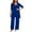 Royal Blue, variant on Women's Plus Size Clothing 2 Piece Set Solid Color and Pants, Fall Winter Oversize Workout Sport Gym Vacation Travel Casual Comfortable Sweatshirt Sets for Women, Dark Green 3XL