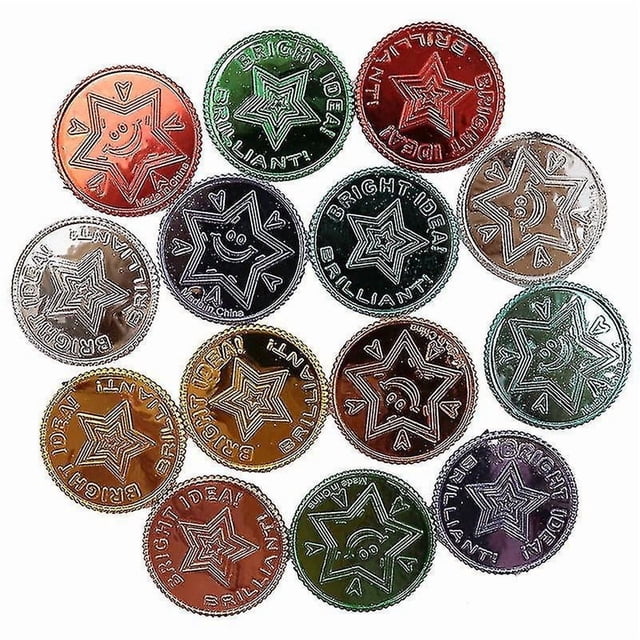 Juego de monedas doradas de plástico Cat Treats Lucky Pirate, 100 unidades