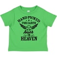 thumbnail image 3 of Inktastic Handpicked for Earth by My Aunt in Heaven with Angel Wings Boys or Girls Toddler T-Shirt, 3 of 5