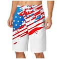 thumbnail image 3 of Tfken Men 250Th Anniversary Shorts Patriotic Casual 4Th Of July America Independence Day Drawstring Star Print Shorts Patriotic Male Trendy Clothes Summer White, 3 of 5