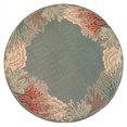 thumbnail image 1 of Liora Manne Riviera Indoor Outdoor Area Rug, Reef Border Ocean, 7'10" Round, 1 of 4