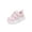 Blush Pink, variant on Apakowa Infant & Toddler Boys Girls Sneakers – Breathable Mesh First Walker Shoes with Adjustable Strap or Elastic Laces, Lightweight Non-Slip Athletic Shoes for Early Walkers (6-24 Months)