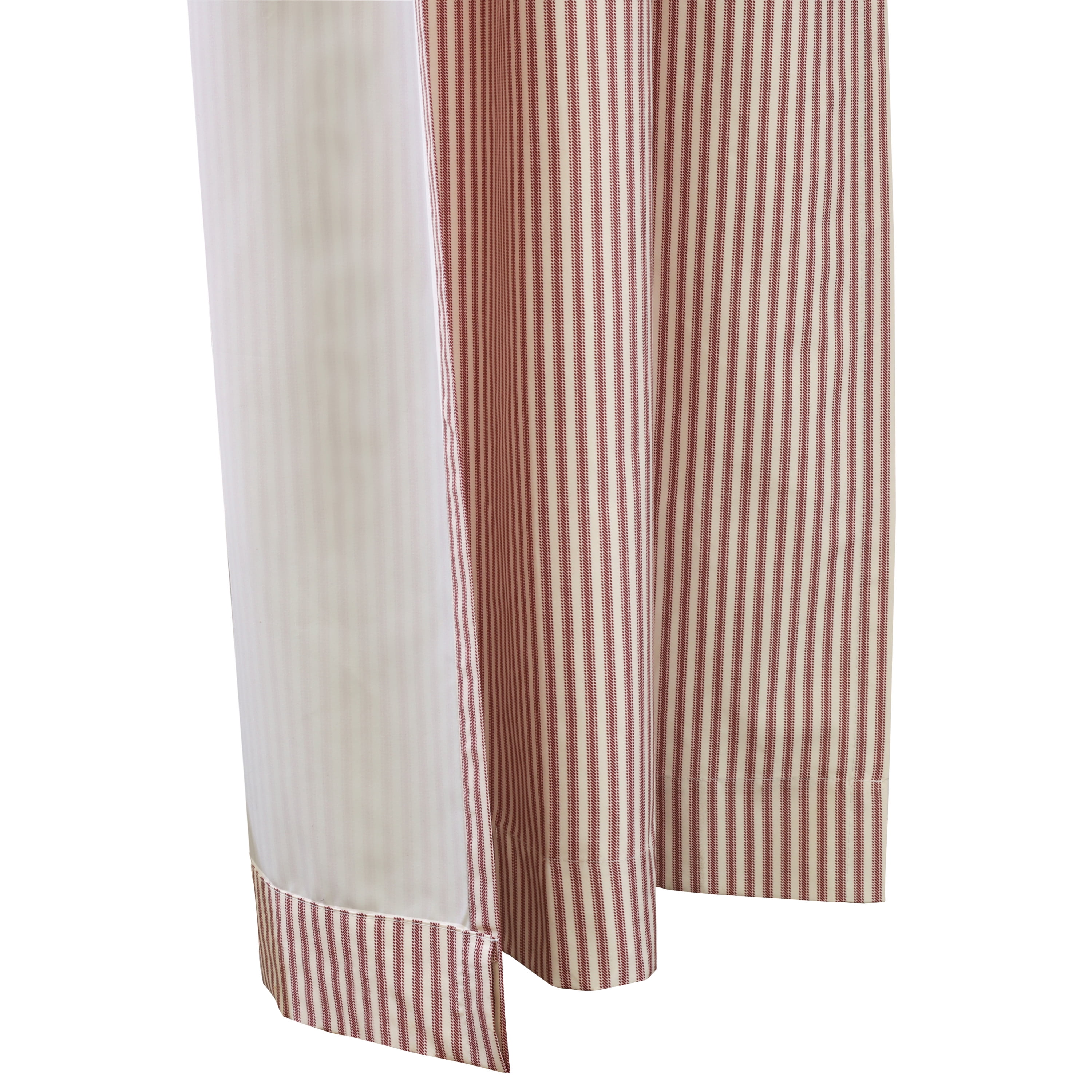 Twinning Pole Top Window Curtain Panel Pair each 40" x 45" in Burgundy