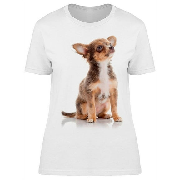 Cute Chihuahua Dog Looking Up T-Shirt Women -Image by Shutterstock, Female 3X-Large