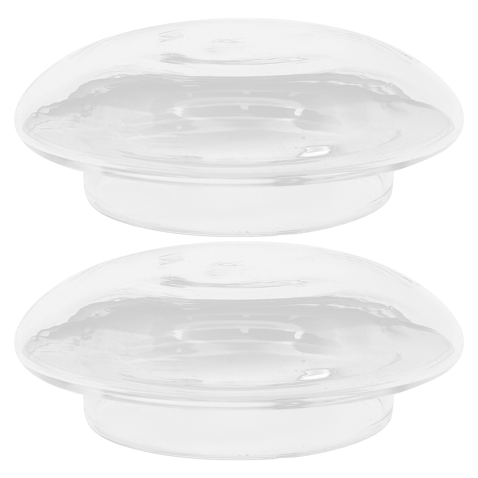 2Pcs Glass Teacup Lids Clear Cup Covers Replacement Tea Cup Lids Glass