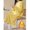 Mustard Yellow, variant on Womens Mustard Yellow Plush Hooded Bathrobe, Warm Thermal Lined Long