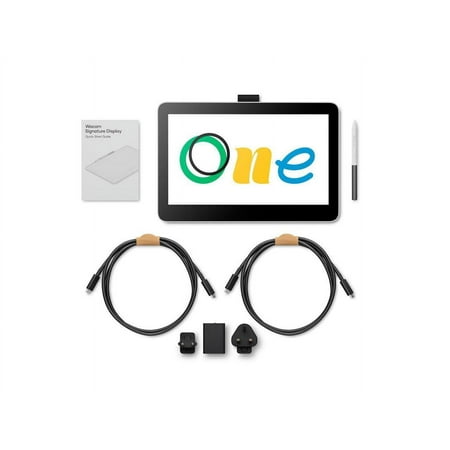 Wacom - One 13 Touch (2023 version) - 13.3" Pen & Touch Display Drawing Tablet - White