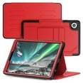 thumbnail image 7 of Business-Style Case for Samsung Galaxy Tab A9 (SM-X110) Tablet 8.7" (2023), Heavy-Duty Case with Magnetic Stand /Card Slots /Auto Sleep Wake Function, PU Leather Protective Classic Folio Cover, Red, 7 of 7