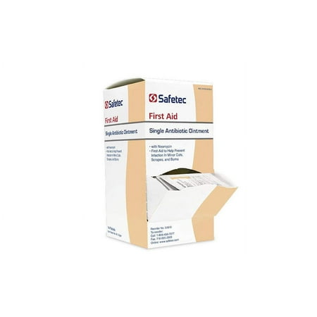 Safetec 53610 Single Antibiotic Ointment with Neomycin 0.9 Gram Packets (Box of 144)
