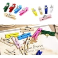 thumbnail image 3 of Jinsinto Push Pins With Clips 50 Pieces Colored Wooden Push Pins With Clips For Photos, 3 of 4