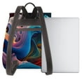 thumbnail image 3 of Yiaed Vibrant Fluid Motion Art Print Laptop Backpack for Women Slim Computer Bag Work Travel College Backpack Purse Fits 14 Inch Notebook, 3 of 4