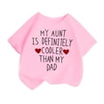 thumbnail image 1 of MEZZALL T-Shirt à Manches Courtes Imprimé Mode Mignon pour Filles, Col Rond, Été, Décontracté, Rose, 6-8 Ans, 1 of 4