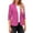 Hot Pink, variant on BRGZLK Women's 3/4 Sleeve Blazers Fashion Solid Color Lapel Casual Lightweight Slim Fit Business Suit with Pockets Blue XXL