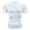 White, variant on Men's Workout Athletic Compression Shirts Athletic Men's Short Sleeve Performance T-Shirt Round Neck White L