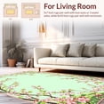 thumbnail image 2 of ODIKA 6'x9' Machine Washable Non-Slip Area Rug, Sophisticated Vintage Floral Touch High Traffic Rug, Ivory, 28570, 2 of 7