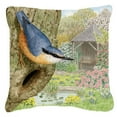 thumbnail image 1 of Carolines Treasures ASAD0696PW1818 Nuthatch by Sarah Adams Canvas Decorative Pillow, 1 of 1