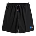 thumbnail image 3 of Pantalones cortos holgados de verano para hombre, pantalones casuales de cinco puntos, pantalones deportivos de punto finos de talla grande y de moda, 3 of 4