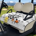 thumbnail image 3 of Xixirimido Golf Cart Seat Cover with 4 Storage Pockets Universal Golf Cart Seat Blanket Towel Fits for EZGO, Yamaha, Club Car Golf Cart Accessories, Love to Golf Ball Club, 3 of 8