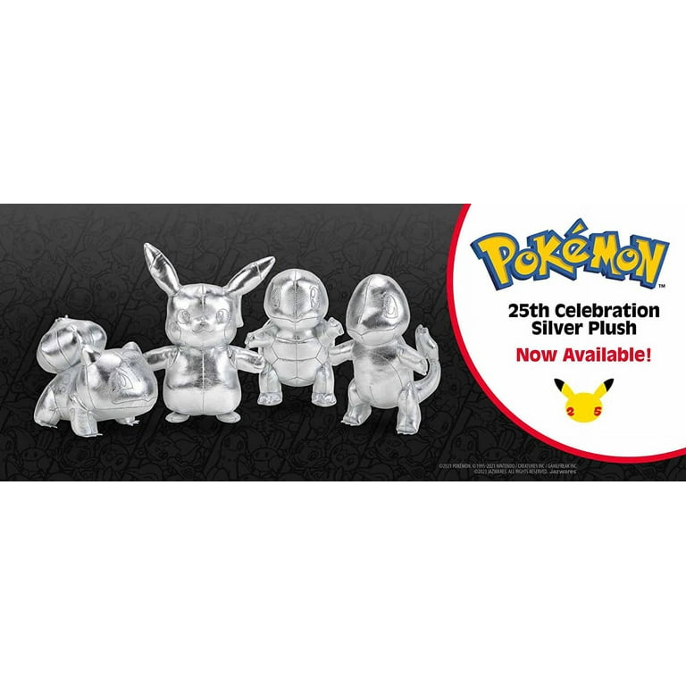  Pokémon 8 Silver Bulbasaur 25th Anniversary Plush