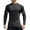 Black, variant on Men's Casual Active Sports Shirts Long Sleeve Quarter Zip Pullover Lightweight Stretch Fishing Running T-Shirts