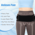 thumbnail image 4 of Sacroiliac SI Joint Hip Belt for Sciatica, Lower Back, Leg & Pelvic Pain Relief - Adjustable Sacroiliac Belt Support Brace for Women and Men (Black), 4 of 9