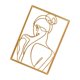 thumbnail image 4 of Mujer minimalista Arte de la pared Dibujo lineal Figuras coleccionables Pared de trasera Zulema Escultura de pared, 4 of 8