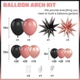 thumbnail image 2 of Dusty Pink and Black Balloon Arch,Balloon Garland with Star Foil Rose Gold Balloons for Birthday Wedding Bachelorette Party Decorations, 2 of 13