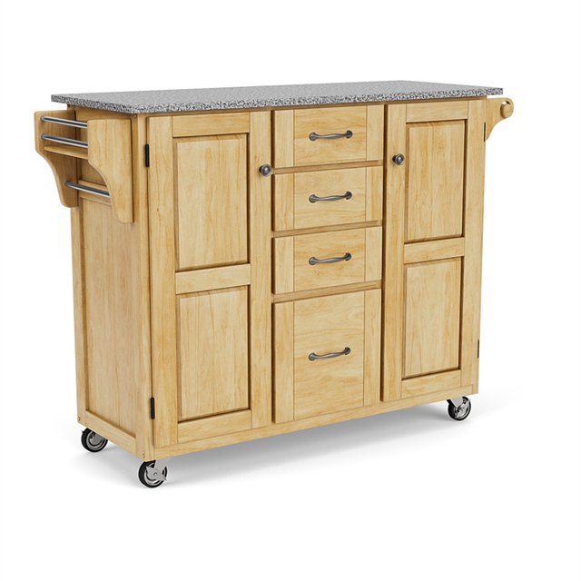 Homestyles Create-a-Cart Chariot de Cuisine à Rouler en Bois en Brun
