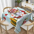 thumbnail image 2 of Zufioo Funny Christmas Gnome Print Square Decorative Tablecloth, Wrinkle-resistant, Waterproof and Oil-resistant Tablecloth Coffee Table Cloth, Suitable for Restaurants-60"x60", 2 of 8