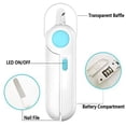 thumbnail image 5 of Cortauñas profesional para perros y gatos, recortador de uñas para mascotas con luces LED y protector contra salpicaduras, para mascotas pequeñas y medianas (azul)., 5 of 5