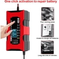 thumbnail image 4 of 10A 12V LiFePO4 Batteriladdare, Smart Batteriladdare med Automatisk Reparationsfunktion och LCD-Skärm, Bilbatteriladdare, 4 of 5