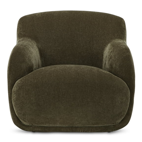 Moe's Home Collection Stevie Lounge Chair Cedar Green Fabric Chairs