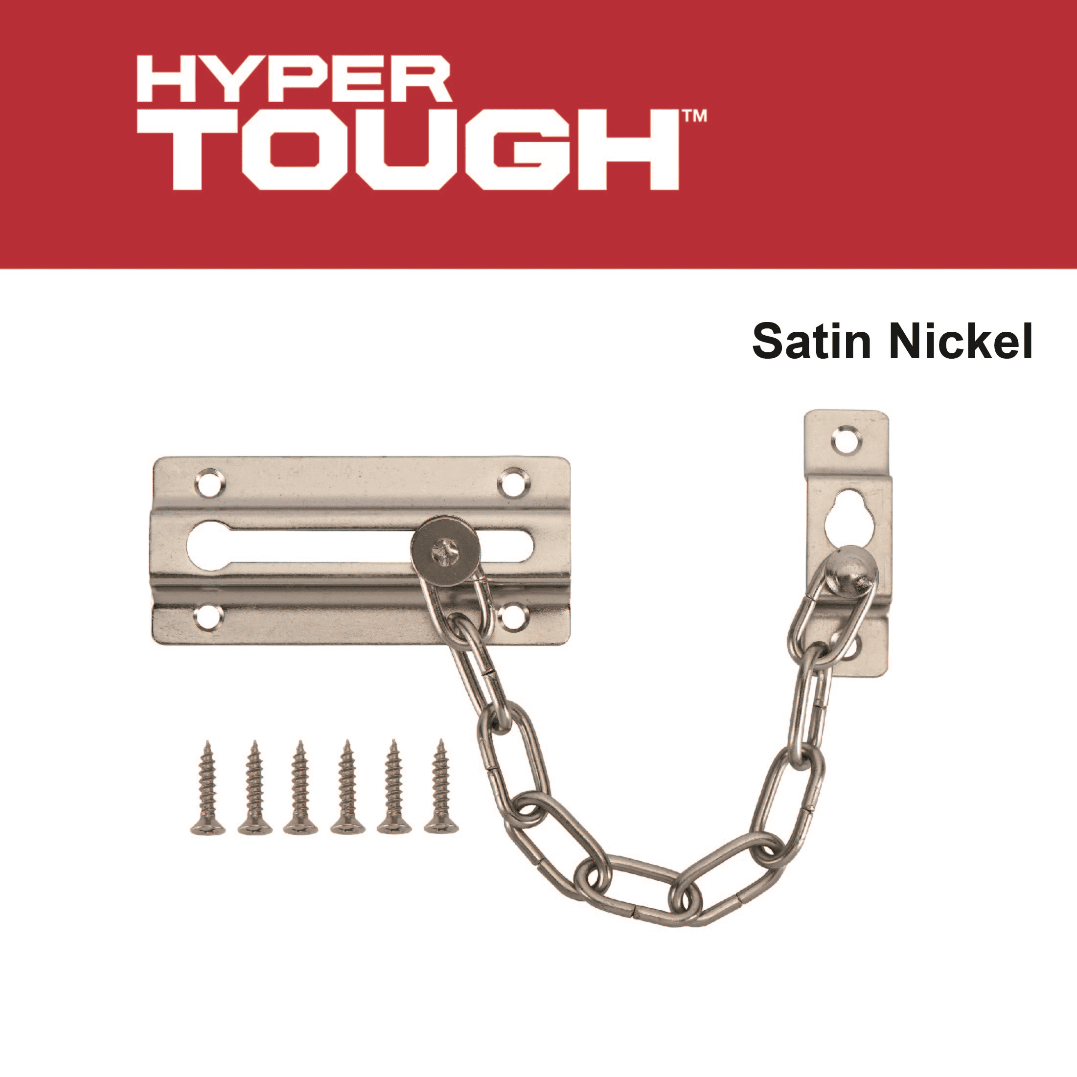4-1/2 in. Privacy Door Chain, Satin Nickel