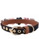 thumbnail image 4 of 1 Uds (1,3*42cm-negro) Collar para mascotas con decoración floral, Collar ajustable de cuero PU para perros y gatos, perros pequeños y medianos ER, 4 of 5