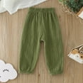 thumbnail image 5 of Fozruso Loose Long Pants for Girls Toddler Pants Spring Summer Boys Girls Loose Bloomers Trousers Solid Color Fashion Sizes 18-24 Months, 5 of 6