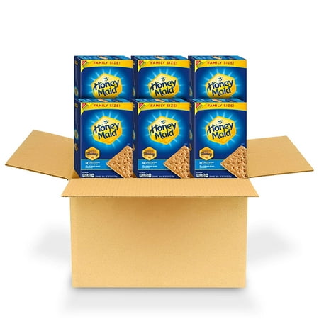Honey Maid Honey Graham Crackers, Family Size, 6 - 25.6 oz boxes