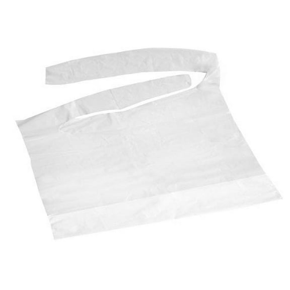 Disposable Plastic Bibs with Crumb Catcher (500-case)