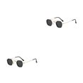 thumbnail image 1 of Gafas de sol Jumpingount Steampunk redondas pequeñas y elegantes para hombres y mujeres dorado oro negro gris 2Conjunto, 1 of 6