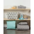 thumbnail image 2 of DII Polyester Medium Storage Bin - Ikat Pattern - 16x10x12", Mineral, 2 of 4